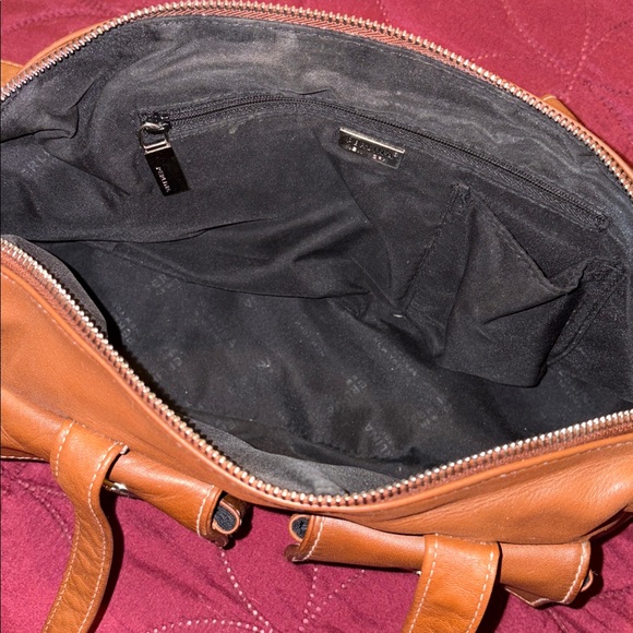 Perlina Brown Handbag 13.5” x 7” H - Picture 2 of 4